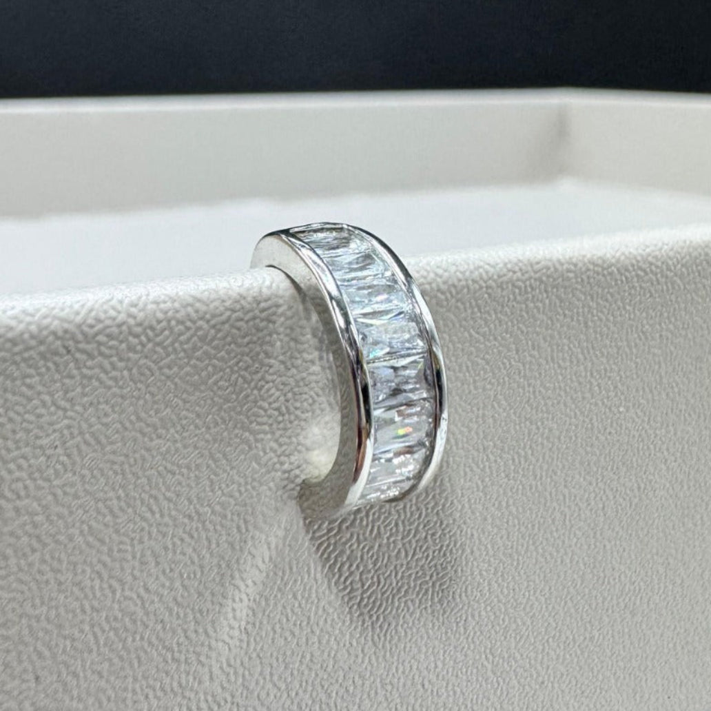Piercing com zirconia / ródio - Cristal