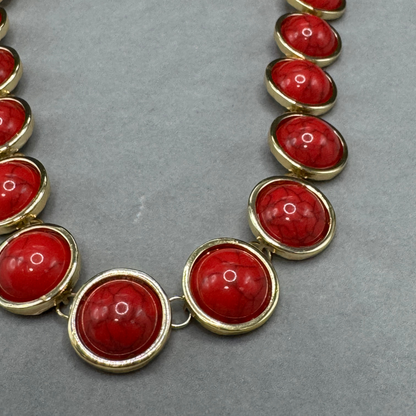 Colar jaspe vermelho
