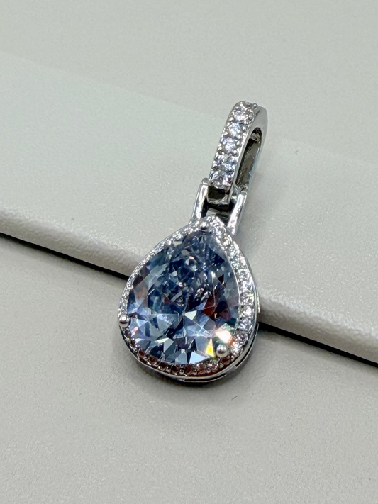 Pingente Cristal Gota Cravejado