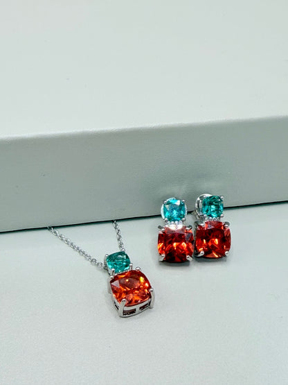 Conjunto Aperol e Verde Água