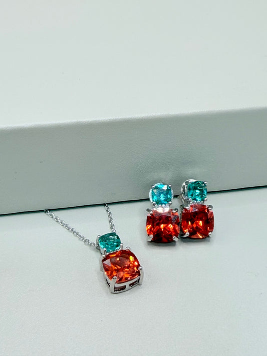 Conjunto Aperol e Verde Água