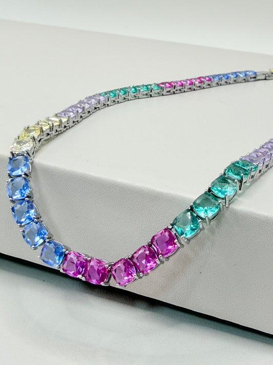 Riviera Arco-Iris 6mm - 4 pontas - 40 cm (com extensor)