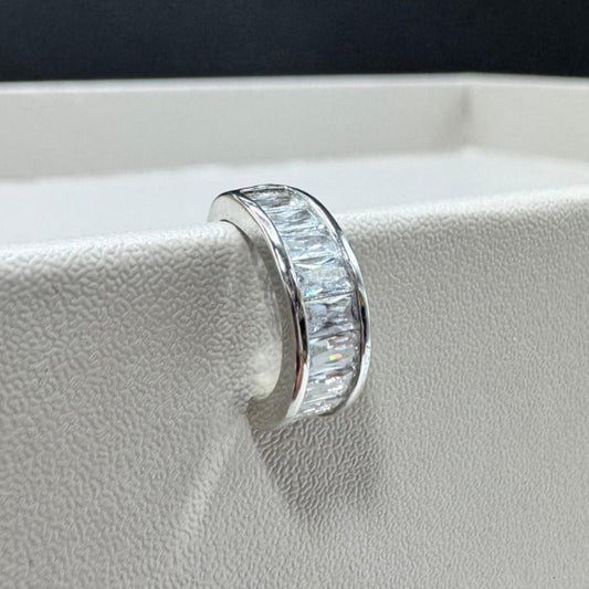 Piercing com zirconia / ródio - Cristal